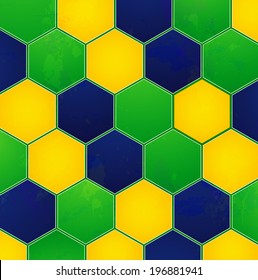 Brazil 2014 texture colors concept background vector illustration