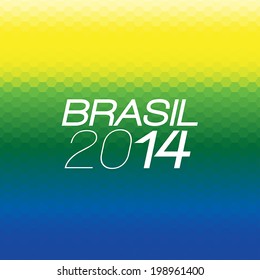 Brazil 2014 Vector Color Background