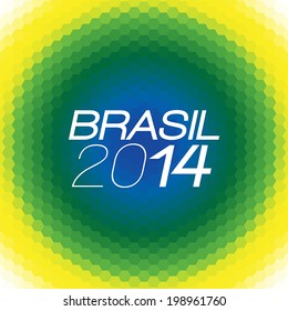 Brazil 2014 Vector Color Background