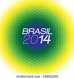 Brazil 2014 Vector Color Background