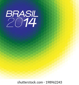 Brazil 2014 Vector Color Background