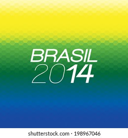 Brazil 2014 Vector Color Background