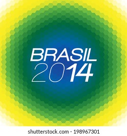 Brazil 2014 Vector Color Background