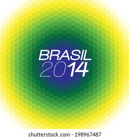 Brazil 2014 Vector Color Background