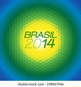 Brazil 2014 Vector Color Background