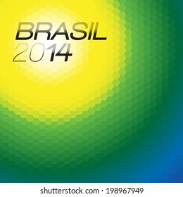 Brazil 2014 Vector Color Background