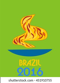 Brazil 2016 the ceremonial flame