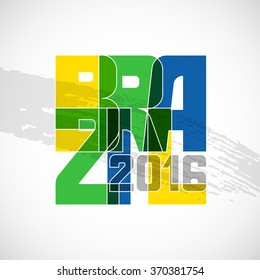 Brazil abstract background in color of flag. Design for covers, brochure, advertising banner.