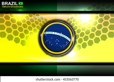brazil abstract modern backgrounds, vector illustration