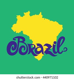 Brazil. Abstract vector background