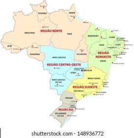 Brazil, administrative and territorial division 