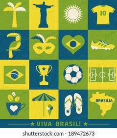 Brazil background.