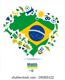 Brazil background.