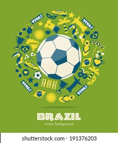 Brazil background.