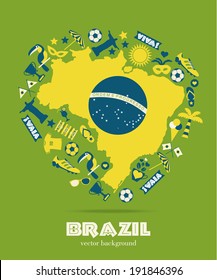 Brazil background.