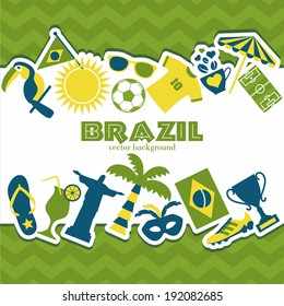 Brazil background.