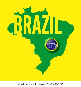 Brazil. Background for your presentations. Vector illustration