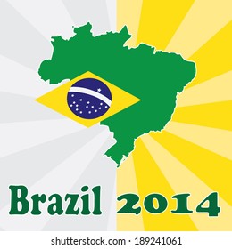 Brazil. Background for your presentations. Vector illustration