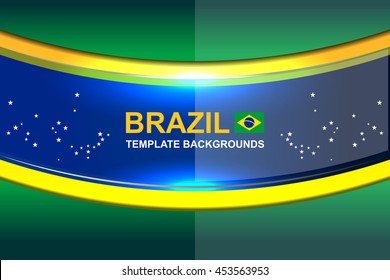 brazil backgrounds modern design, vector illustration