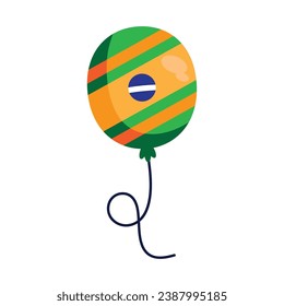 brazil balloon design vector isolated
