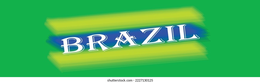 Brazil banner design within styles color and shape background, social media post template design within styles color, vector illustration web banner design. 
