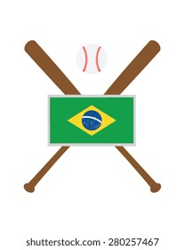 Brazil Baseball Icon - Vector