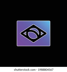 Brazil blue gradient vector icon