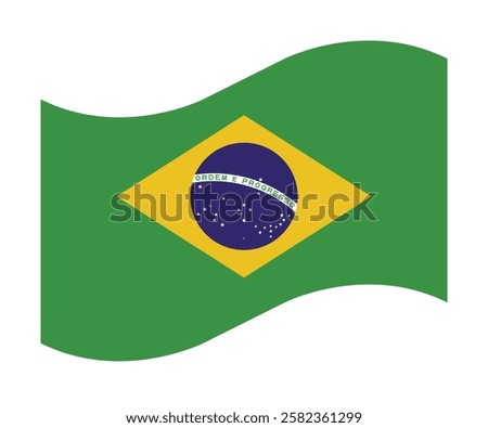 Brazil Brazilian Brasília
Circular Waving Circle Flag Icon Symbol Nation Country World