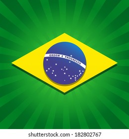 Brazil bursting flag