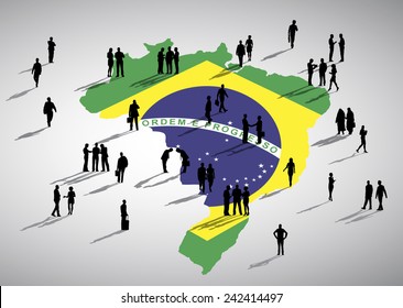 Vector de negocios de Brasil