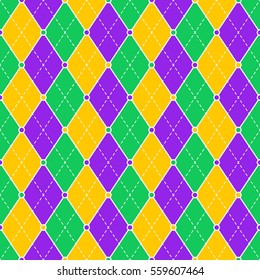 Brazil carnival themed seamless pattern