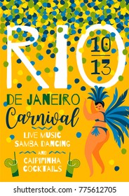 Brazil carnival. Vector template for carnival concept and other users.