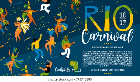 Brazil carnival. Vector template for carnival concept and other users.