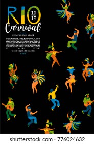 Brazil carnival. Vector template for carnival concept and other users.