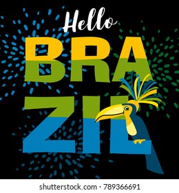 Brazil carnival. Vector template for carnival concept and other users