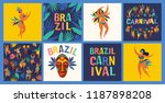 Brazil carnival. Vector templates for carnival concept and other users.