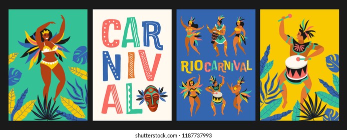 Brazil carnival. Vector templates for carnival concept and other users.