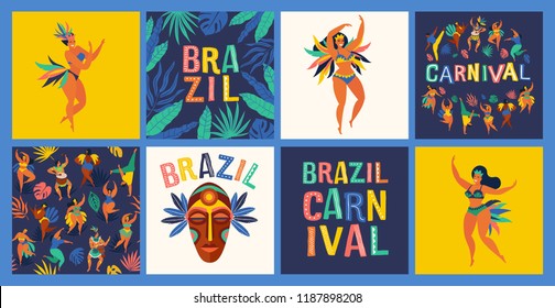Brazil carnival. Vector templates for carnival concept and other users.