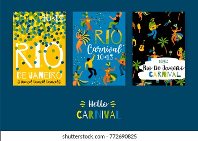 Brazil carnival. Vector templates for carnival concept and other users.