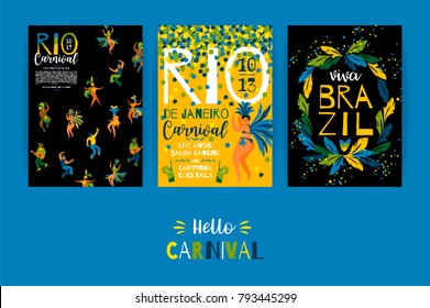 Brazil carnival. Vector templates for carnival concept and other users.