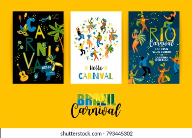 Brazil carnival. Vector templates for carnival concept and other users.