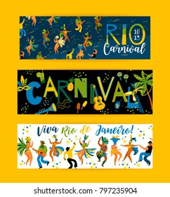 Brazil carnival. Vector templates for carnival concept and other users