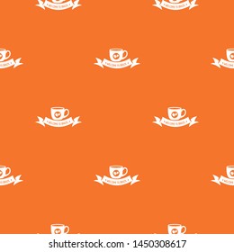 Brazil coffee pattern vector orange for any web design best