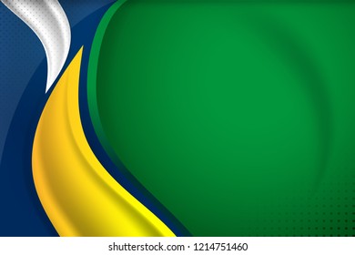 Brazil Color flag concept background for independence, republic day and other events, Vector illustration Design