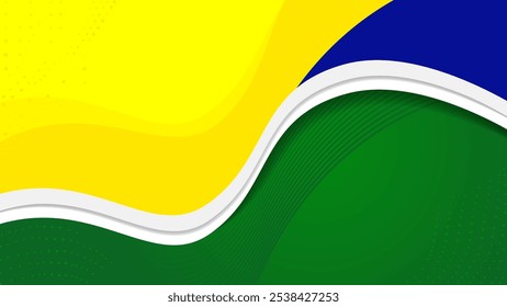 Brazil Color flag concept background for independence, republic day and other events, Vector illustration Design