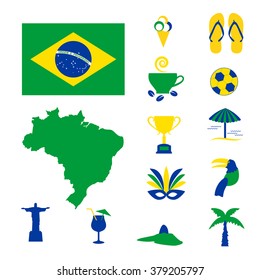 Brazil colorful computer icons