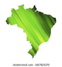 Brazil colorful vector map silhouette