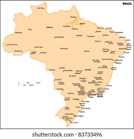 Brazil Country Map