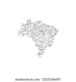 brasil mapa do país fronteira vetor ícone técnico ilustração design