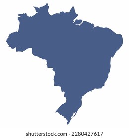 Brazil country map illustration eps
